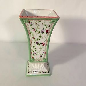 Laura Ashley floral Vase French Country